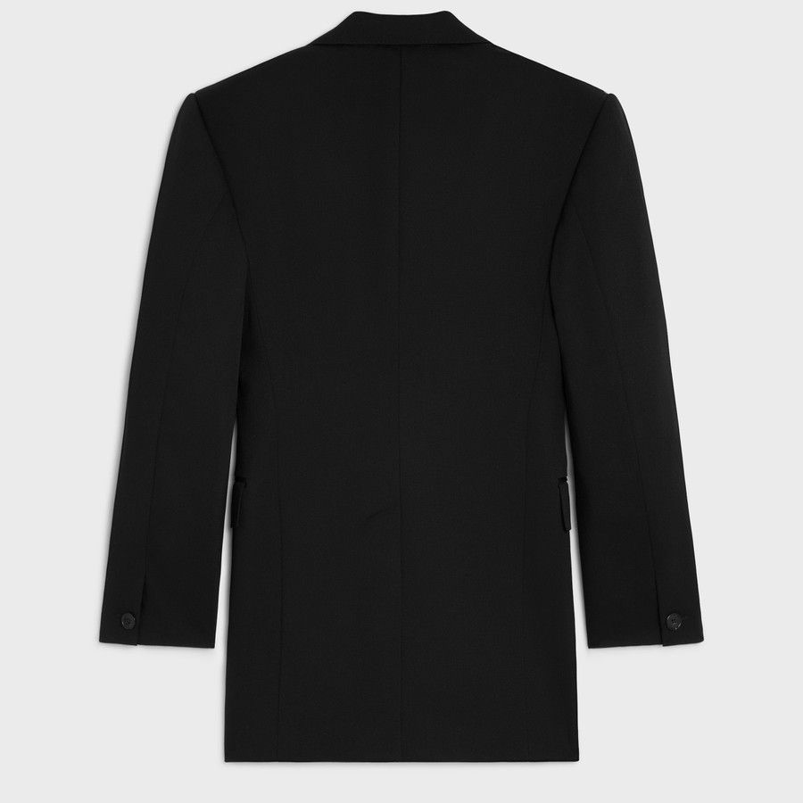 Celine o1d2blof0226 Single-Breasted Wool Jacket in Black Size US M / EU 48-50 / 2 - 2 Thumbnail