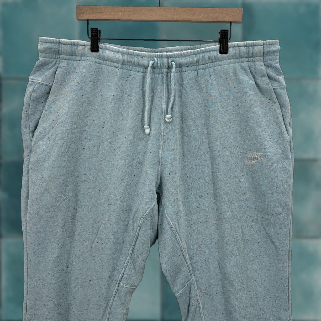 Nike Nike Pants Mens 2XL Blue Fleece Joggers Sweatpants Flecked Athletic Lounge Gym Size US 39 - 1 Thumbnail