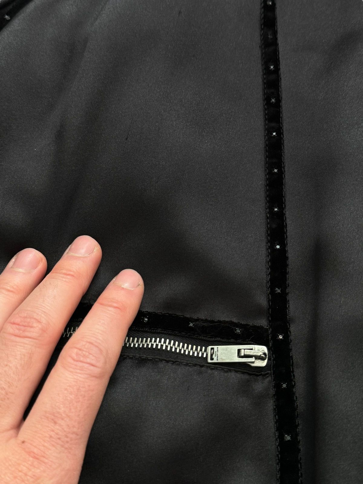 Saint Laurent Paris 2021 Viscose Acetate Lightweight Windbreaker Size US L / EU 52-54 / 3 - 9 Thumbnail
