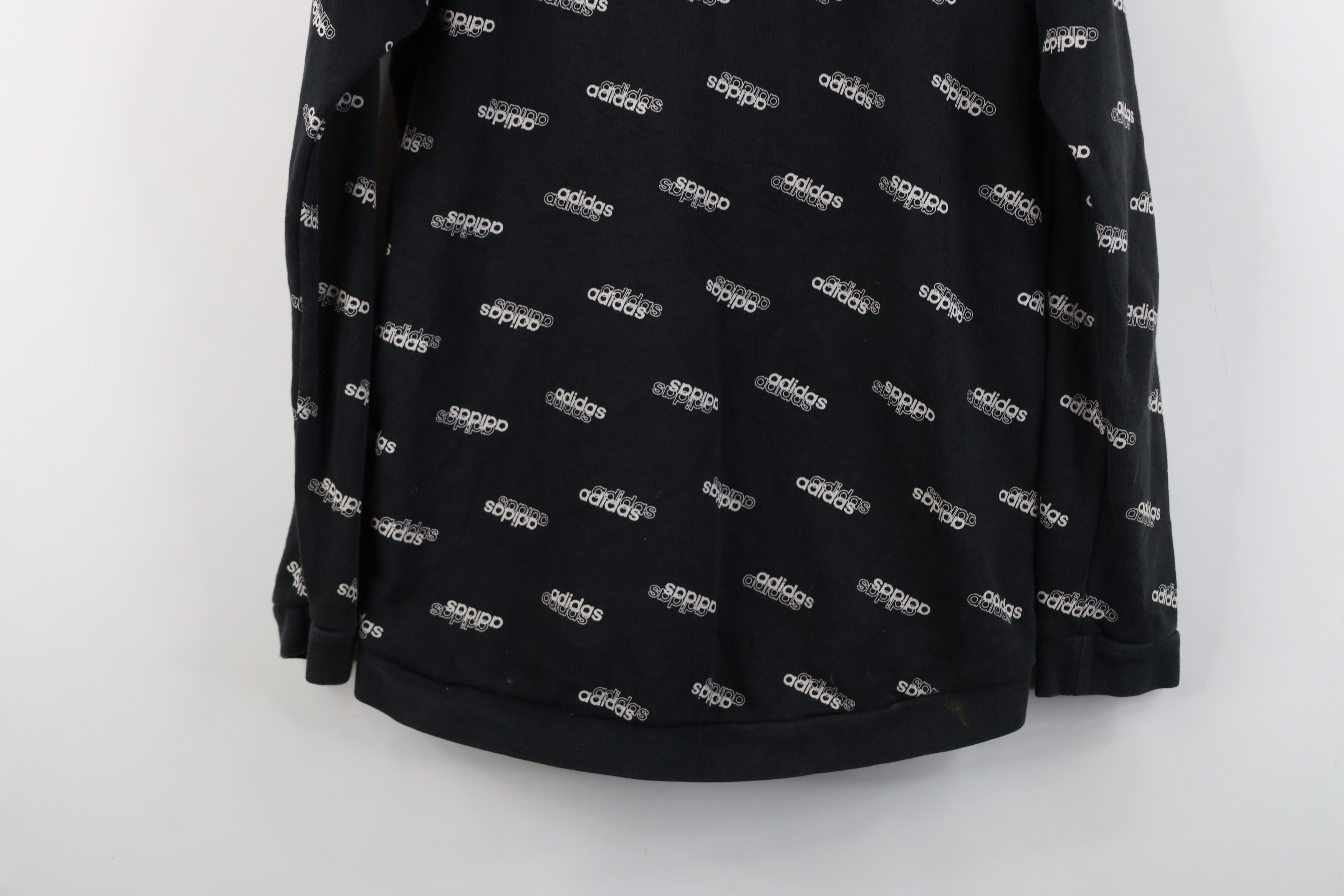 Adidas Y2K Adidas Spell Out All Over Print Hoodie Sweatshirt Size M / US 6-8 / IT 42-44 - 14 Thumbnail