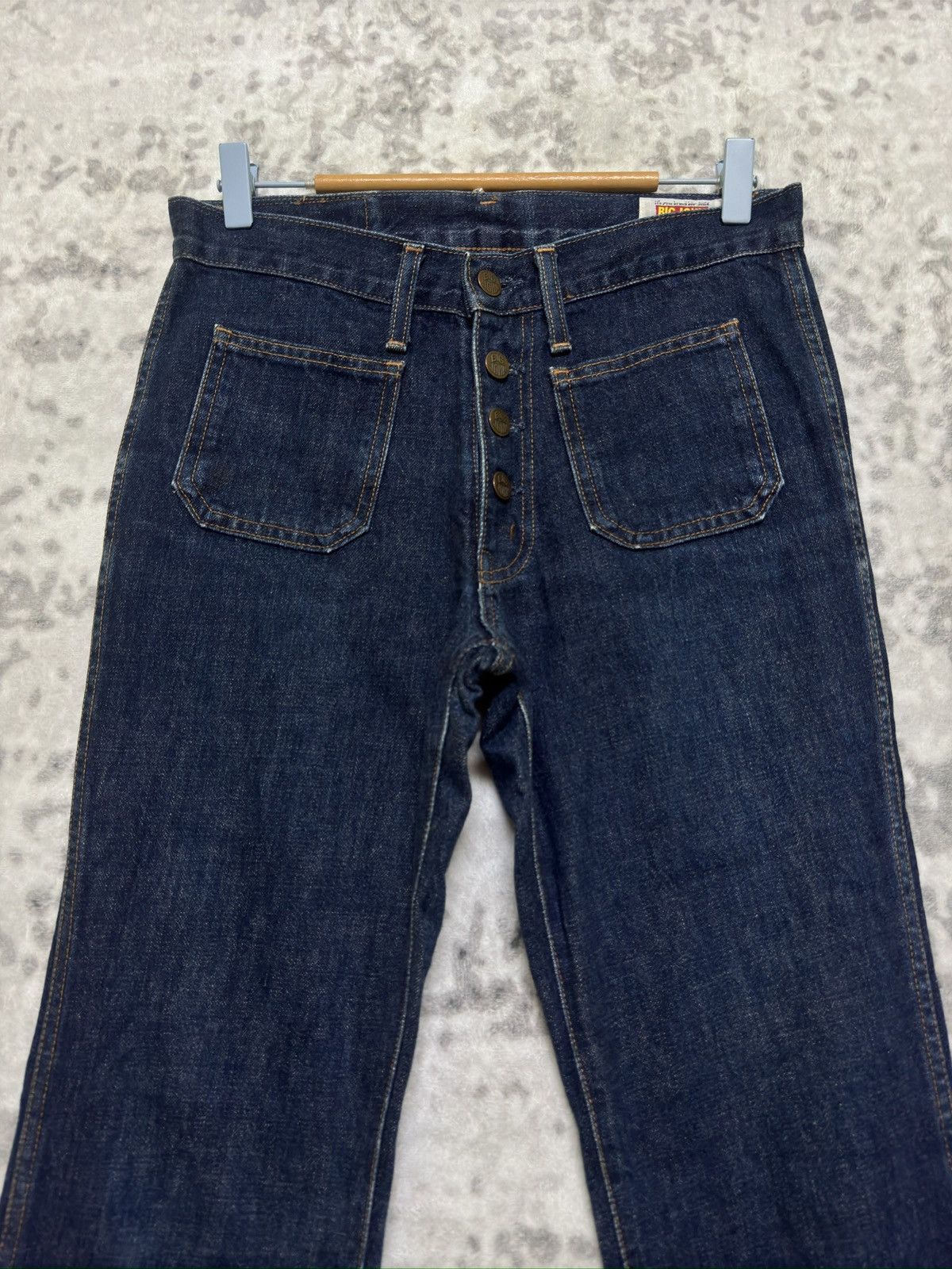 If Six Was Nine Vintage Vintage Big John Bell Bottom Flare Denim Jeans Size US 29 - 3 Thumbnail