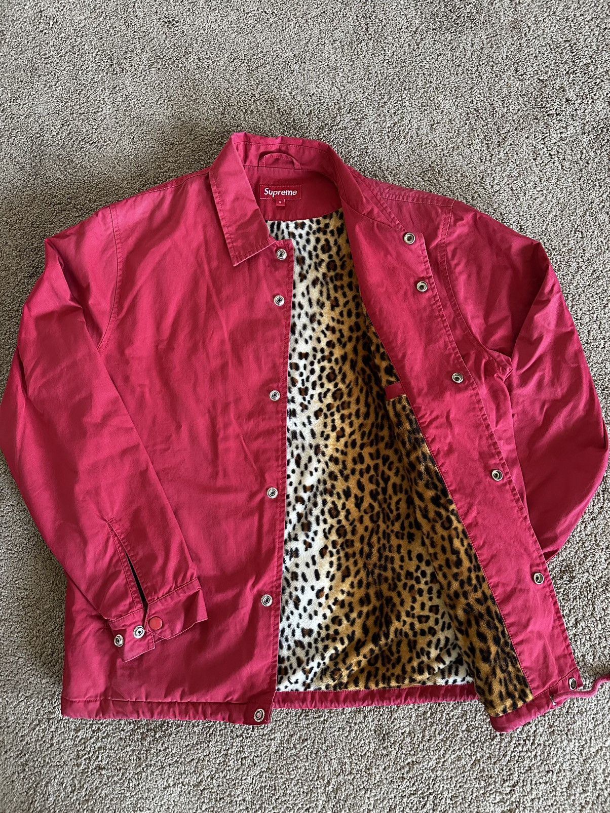 ジャケット・アウター supreme Leopard Lined Coaches Jacket Supreme Leopard Lined Coaches Jacket