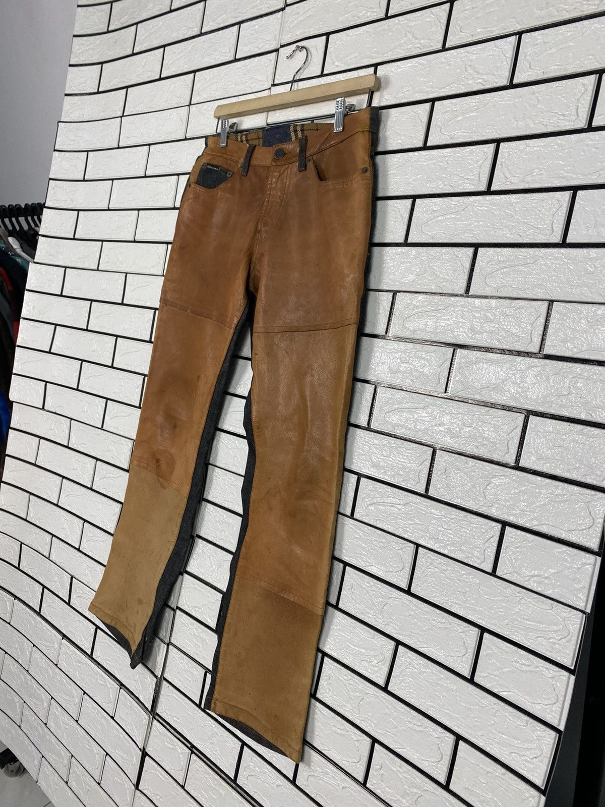 Dolce & Gabbana 🔥VINTAGE LEATHER & DENIM DOLCE GABBANA Size 28" / US 6 / IT 42 - 2 Thumbnail