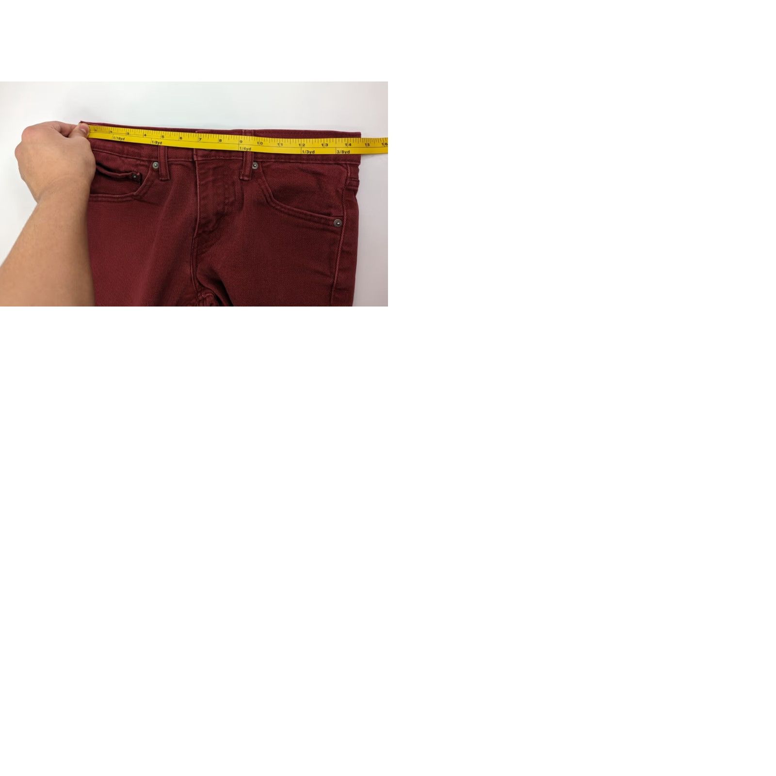 Levi's Levi's 511 Jeans Slim Skinny 29x30 Men Denim Red 5 Pocket Zip Pocket Stretch 90s Vintage No - Mens Size US 29 - 9 Thumbnail