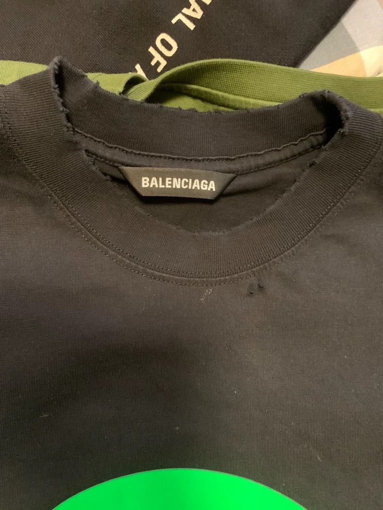 Balenciaga Balenciaga Ripped Short Sleeve T-Shirt Size US XS / EU 42 / 0 - 3 Thumbnail