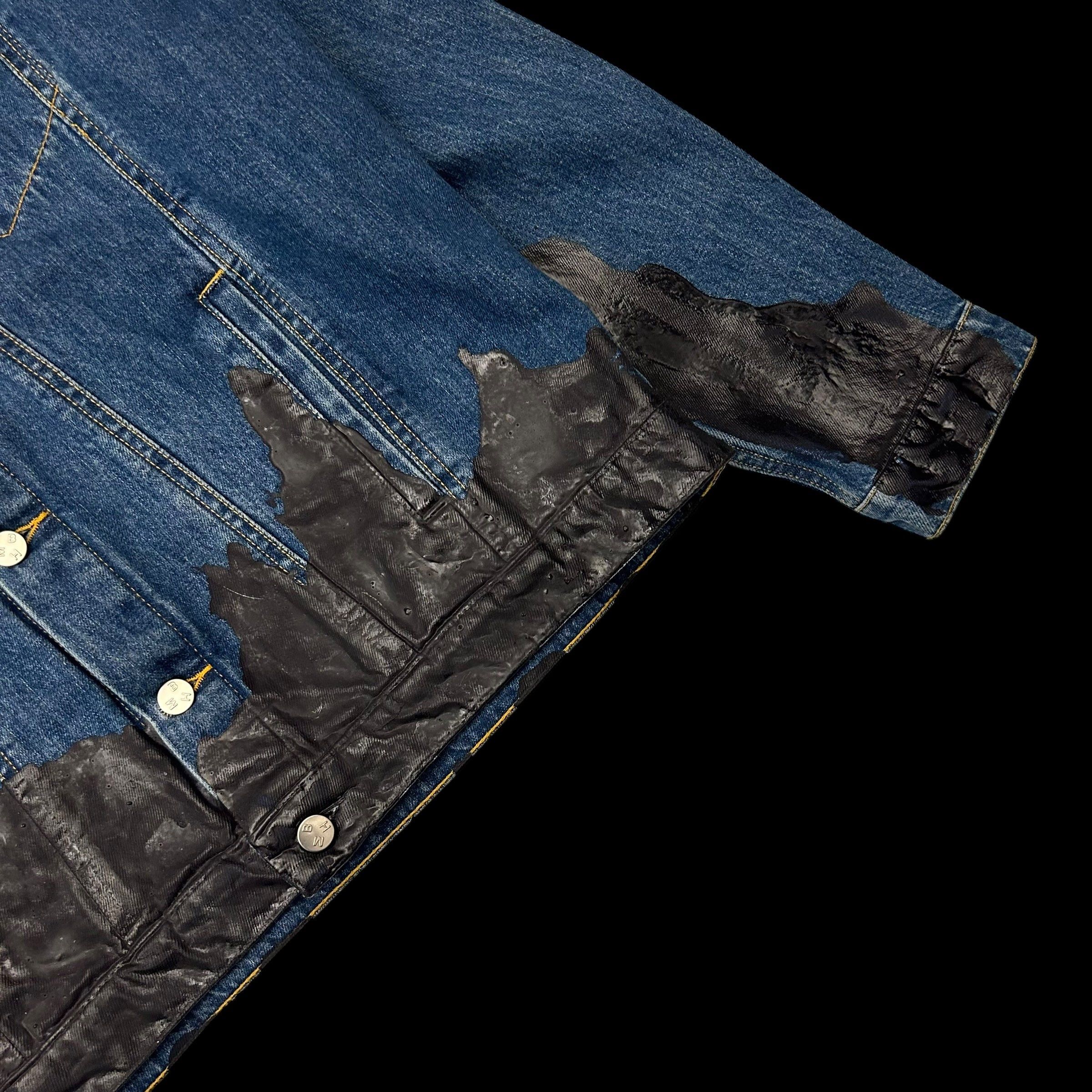 Misbhv MISBHV AW18 Wet Print Denim Jacket Indigo Size US XL / EU 56 / 4 - 3 Thumbnail
