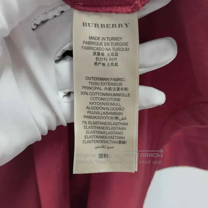 Burberry Burberry Wine Red Cotton Long Sleeve T-Shirt. Size M / US 6-8 / IT 42-44 - 4 Thumbnail