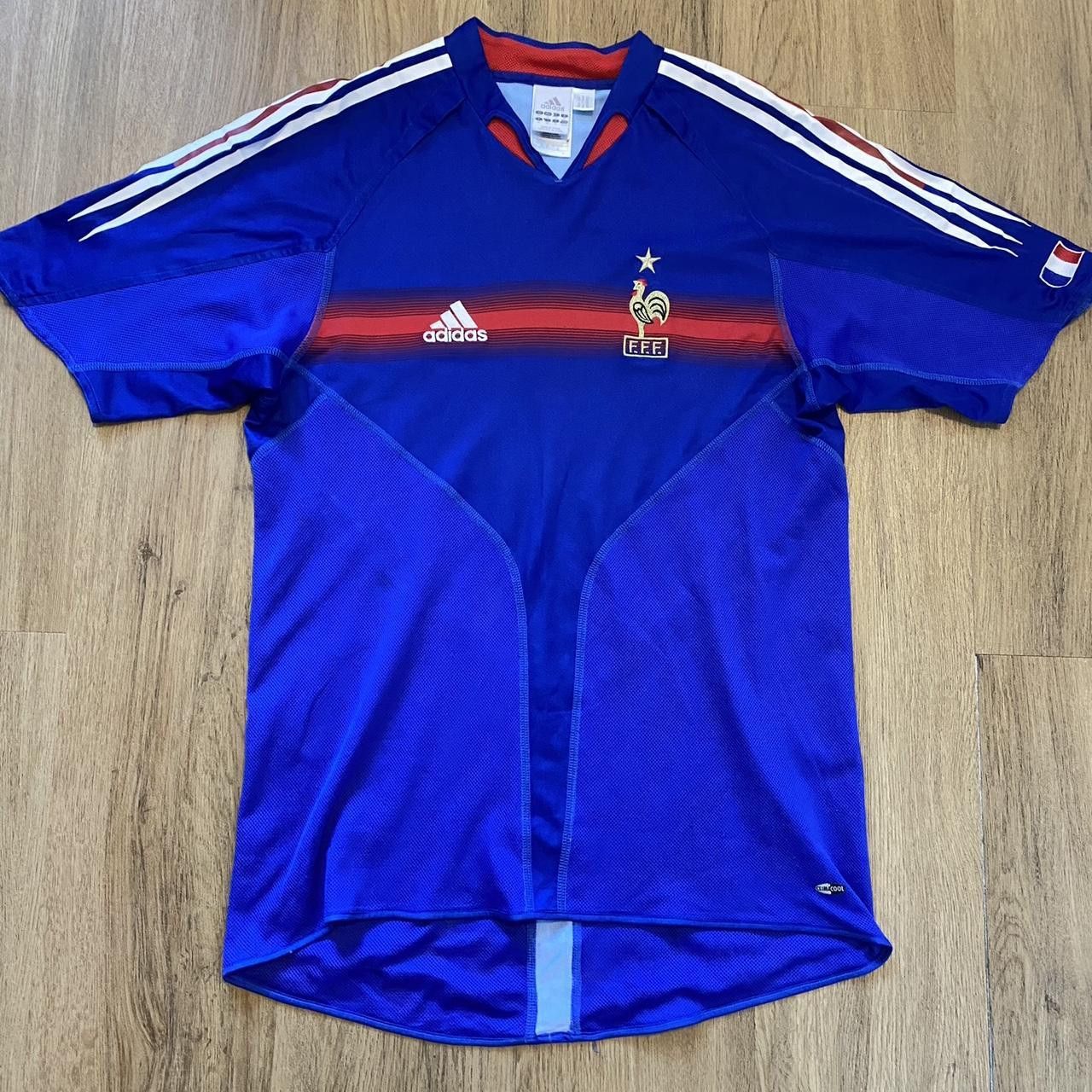 Adidas 2004-06 France Adidas Home Football Shirt y2k 2000s Euro Size US M / EU 48-50 / 2 - 1 Thumbnail