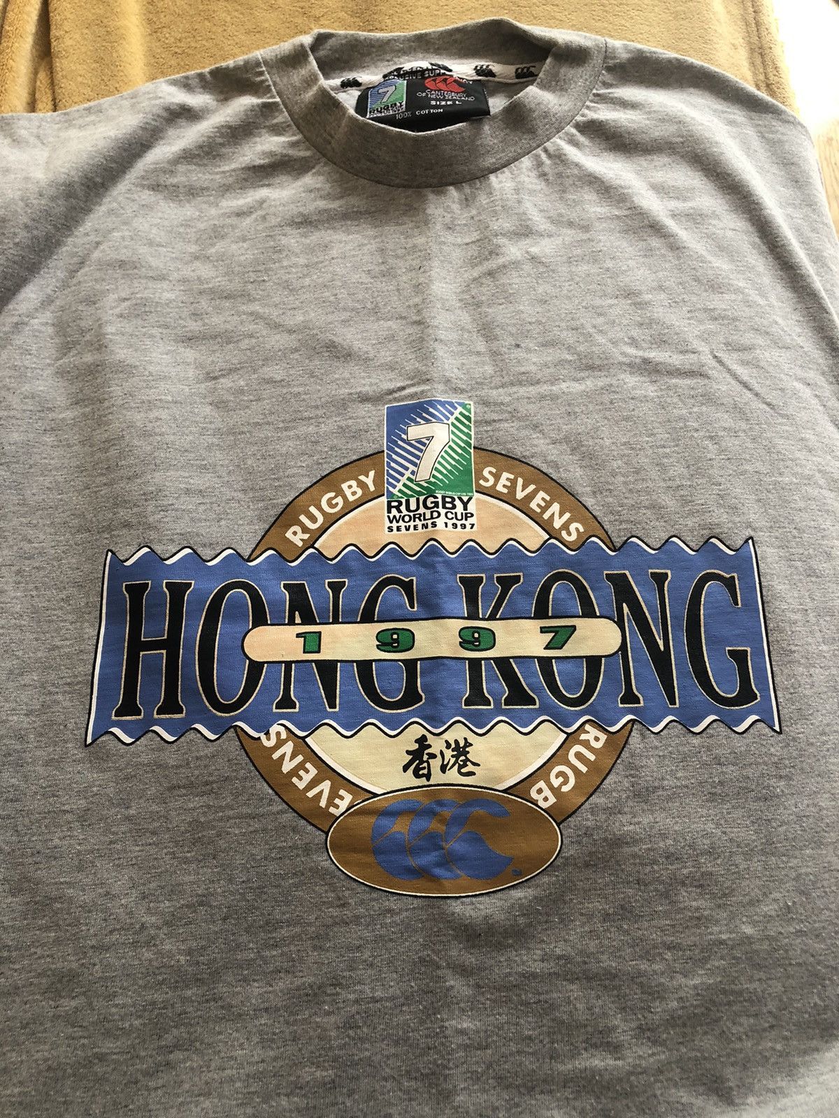 Vintage RARE RUGBY 1997 WORLD CUP SEVENS SPORT TEE SHIRT Size US L / EU 52-54 / 3 - 2 Thumbnail