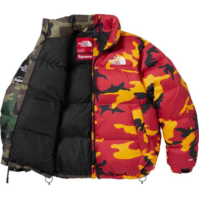 Supreme Supreme The North Face Split Nuptse Jacket Camo SIZE L 