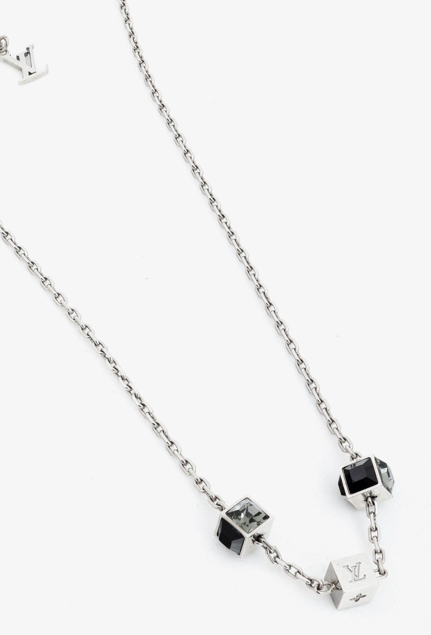 Louis Vuitton Louis Vuitton Gamble Multi-Colour Crystal Chain Necklace Size ONE SIZE - 1 Thumbnail