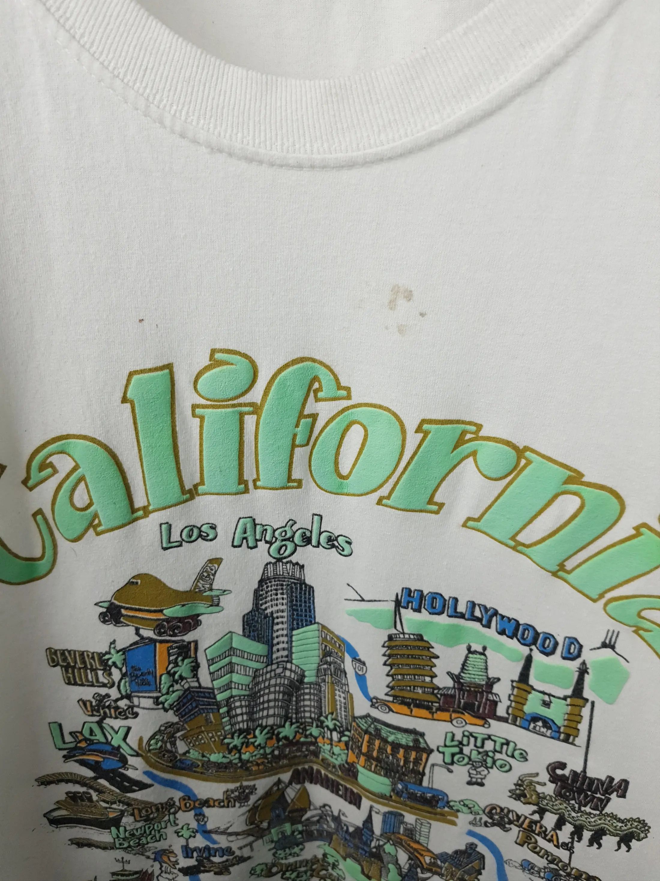 Japanese Brand 2000's Vintage California USA Humour Graphic Print T Shirt Size US S / EU 44-46 / 1 - 4 Thumbnail