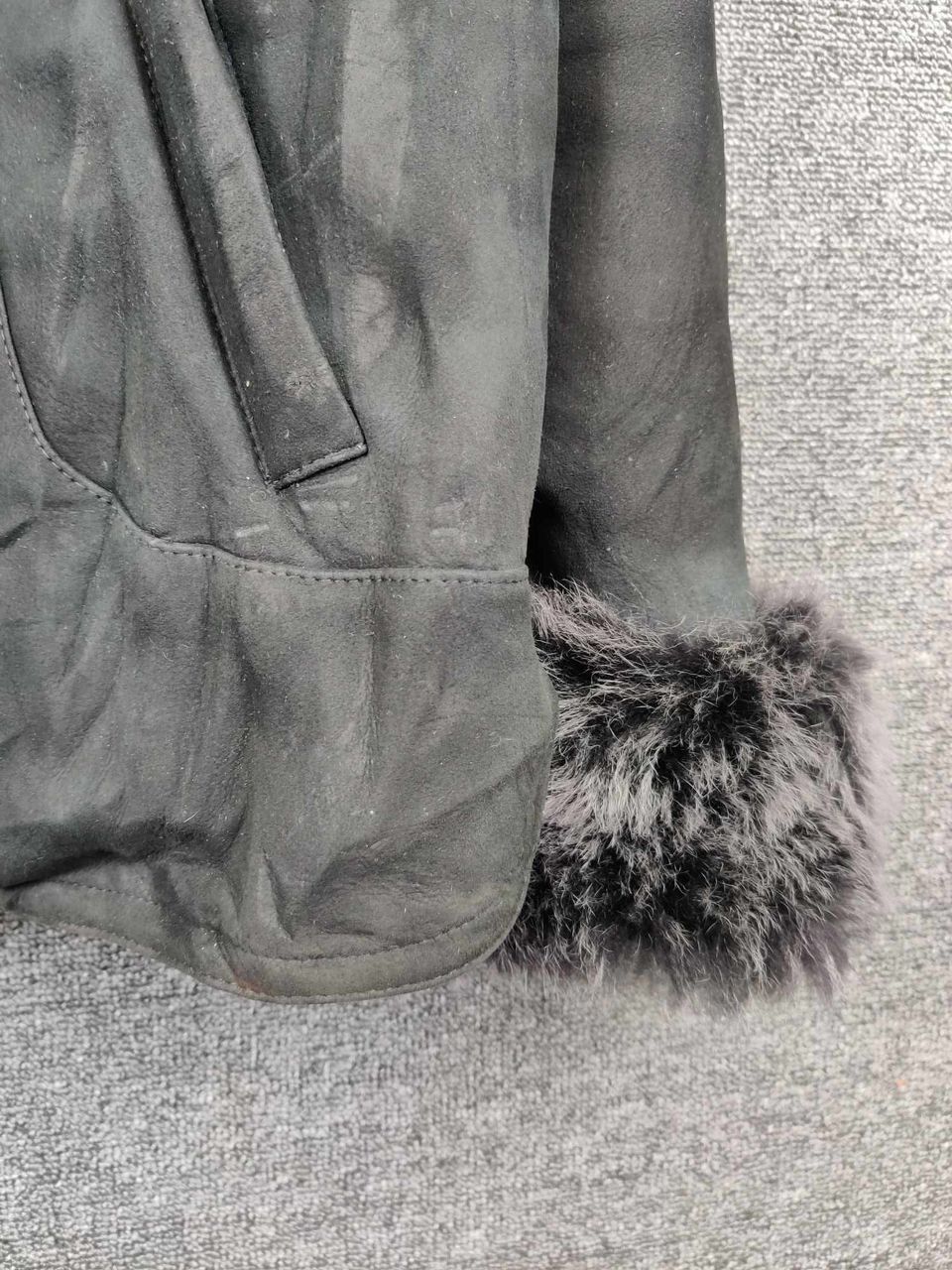 Japanese Brand Rare 🔥 Renoir Donna Faux Fur Suede Leather Jacket Size US L / EU 52-54 / 3 - 3 Thumbnail