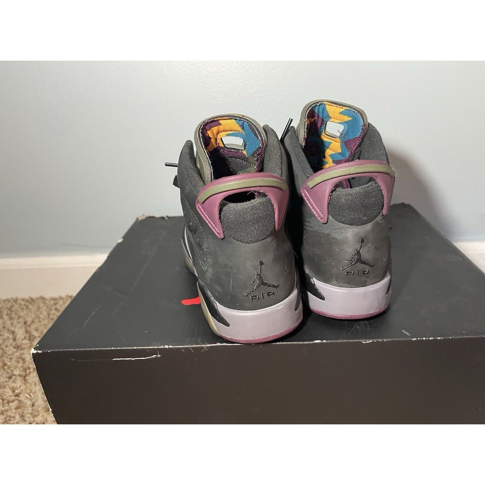 Jordan Brand Nike Air Jordan 6 Retro Size 5Y Black Bordeaux CT8529 063 Size US 5 / EU 37 - 2 Thumbnail