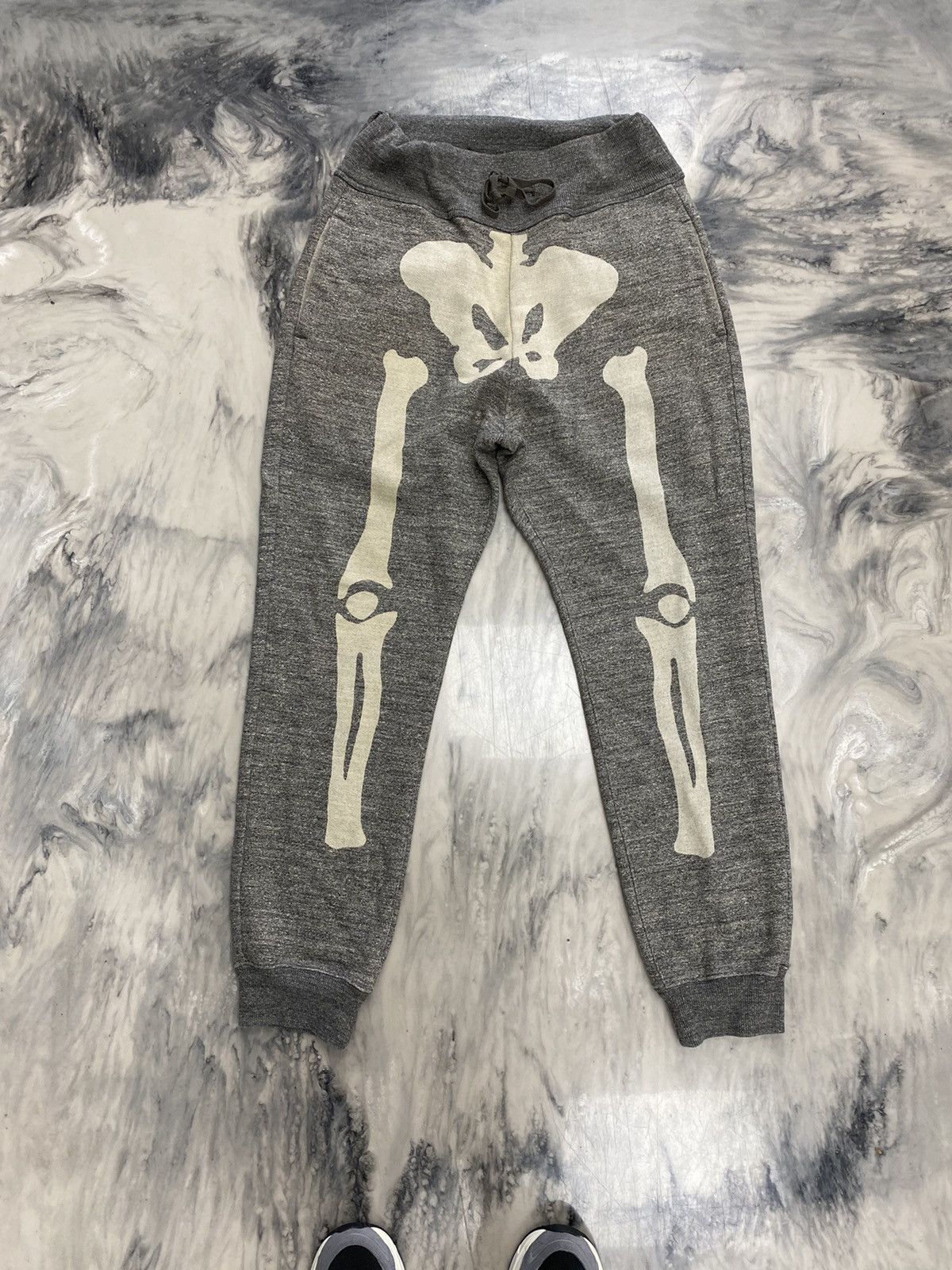 Kapital Kapital bones fleece sweatpants grey skeleton authentic Size US 32 / EU 48 - 1 Thumbnail
