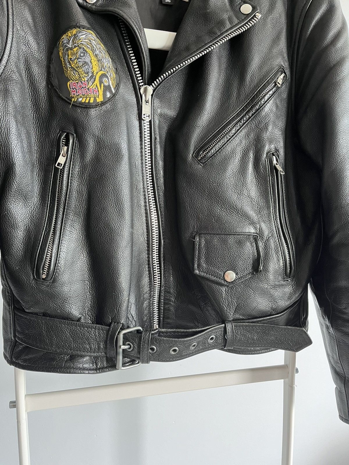 Iron Maiden × Vintage Highway leather Moto jacket Size US L / EU 52-54 / 3 - 5 Thumbnail