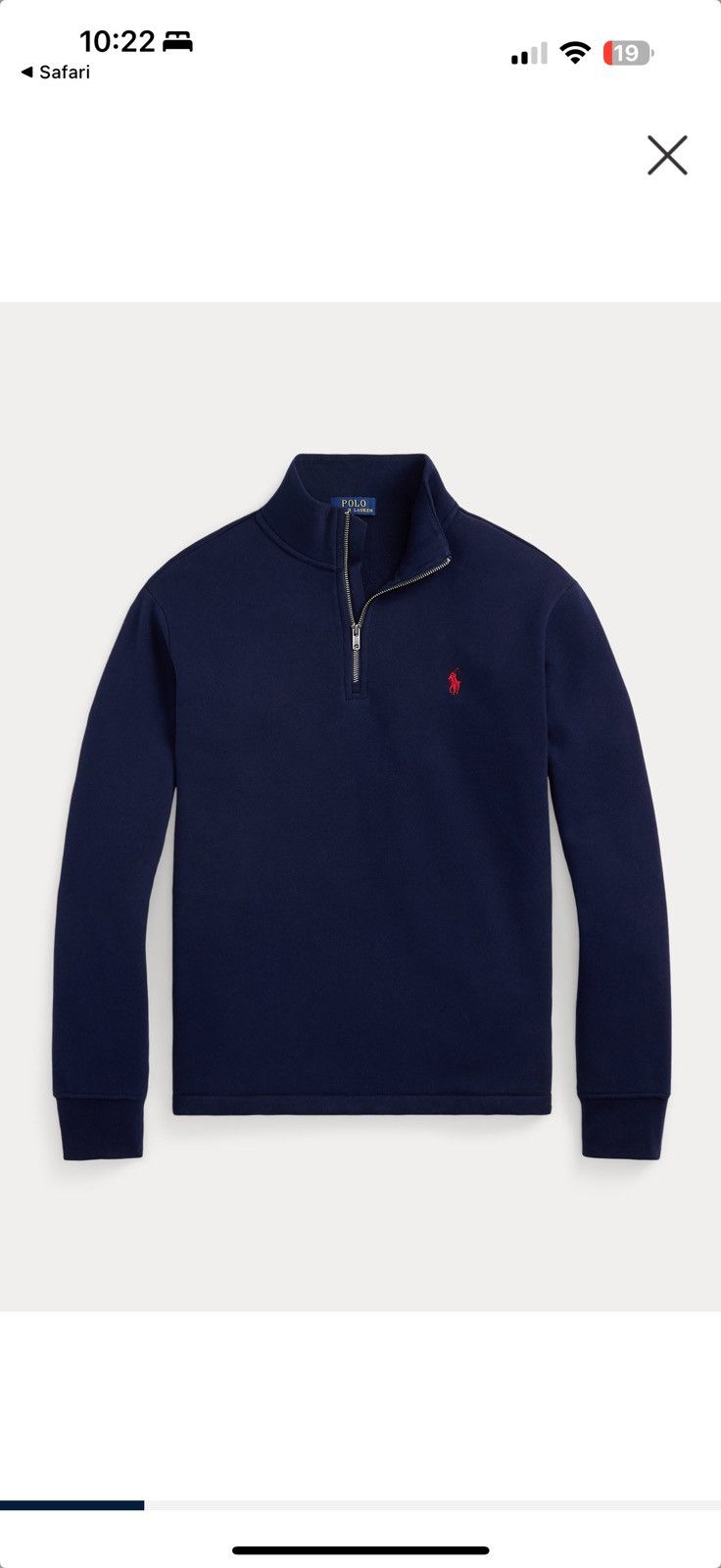 Polo Ralph Lauren Fleece Ralph Lauren Quarter Zip Sweater Size US L / EU 52-54 / 3 - 1 Thumbnail