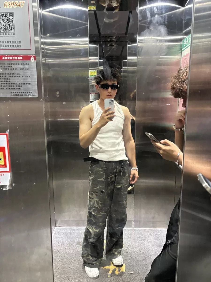 Japanese Brand × Vintage Retro camouflage paratrooper workwear Size 28" / US 6 / IT 42 - 8 Thumbnail