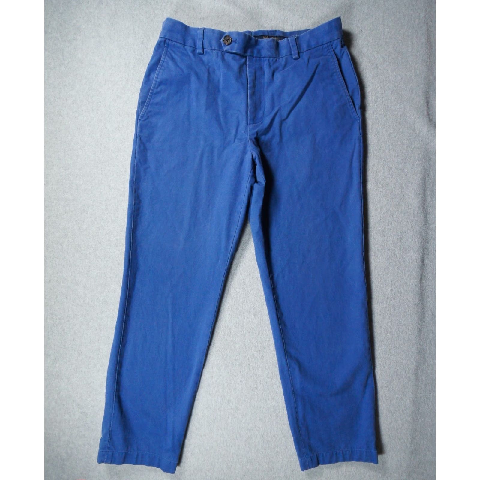 Brooks Brothers VINTAGE: No is not vintage, so skip. Brooks Brothers Pants Mens 32x28 Blue Chino Trousers Flat Front Preppy Adult Size US 32 / EU 48 - 2 Thumbnail