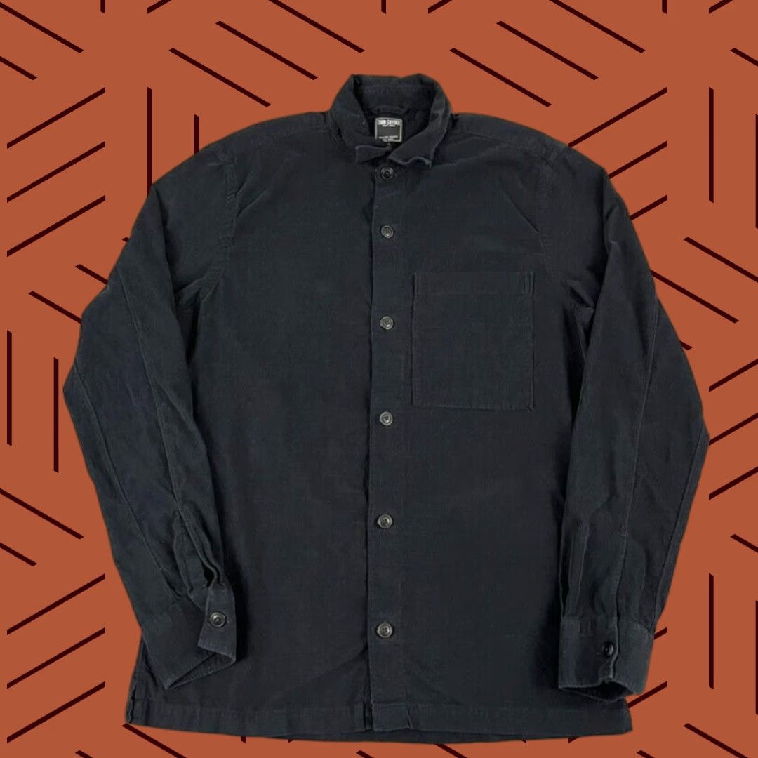 Todd Snyder Todd Snyder Shirt Mens Small Black Corduroy Light Button-Up Long Sleeve Preppy Size US S / EU 44-46 / 1 - 1 Thumbnail