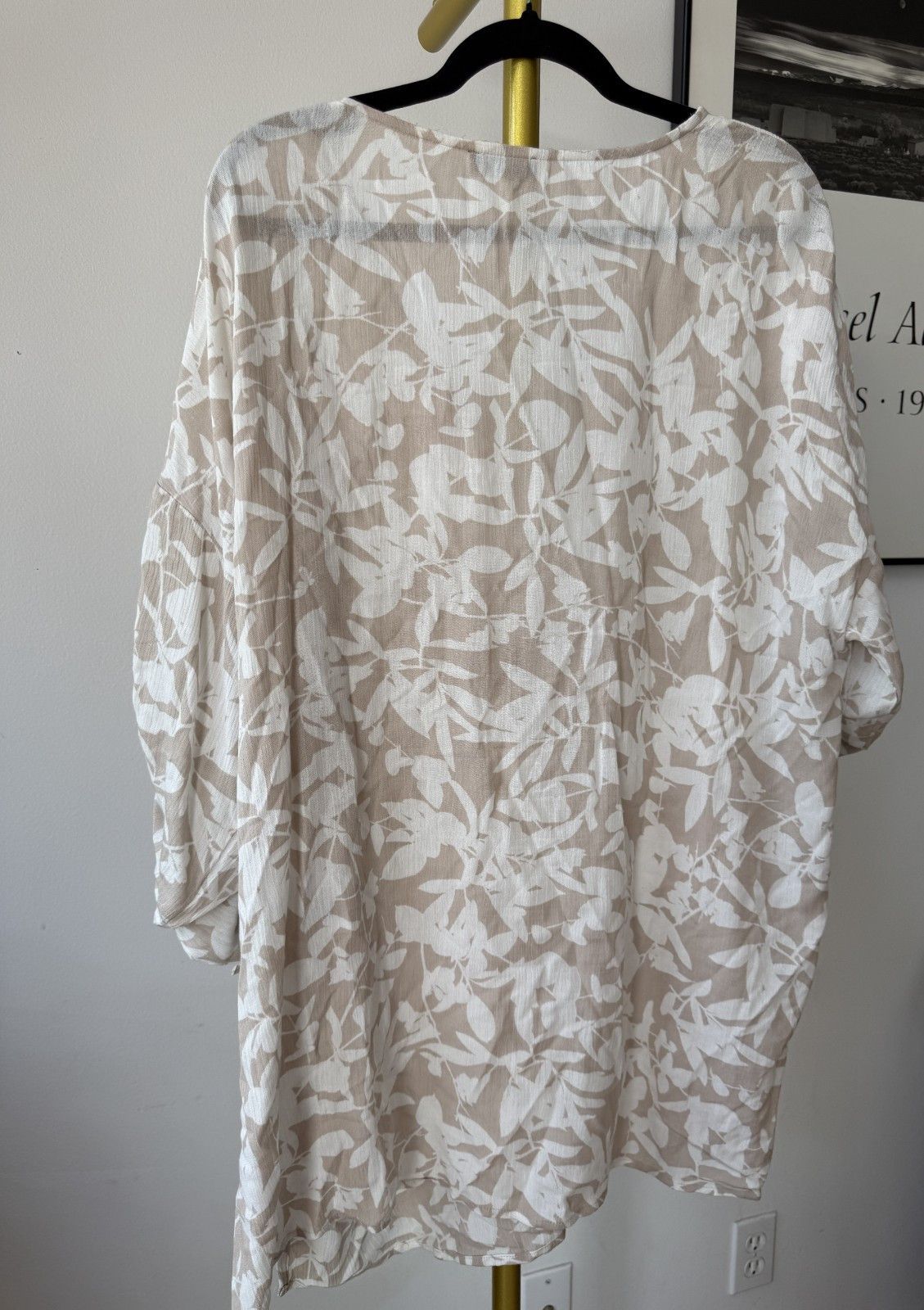 Jones New York Jones New York XL Shirt Top Floral V Neck 3/4 Sleeve R Size XL / US 12-14 / IT 48-50 - 2 Thumbnail