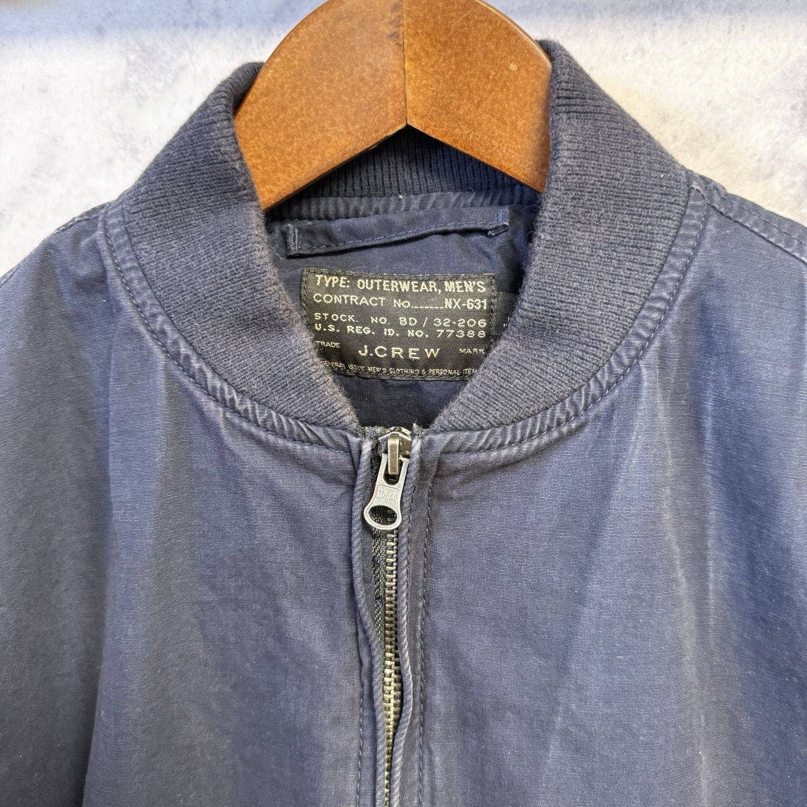 J.Crew J Crew NX-631 Jacket Men’s XS Extra Small Navy Blue Bomber Z Size US XS / EU 42 / 0 - 3 Thumbnail
