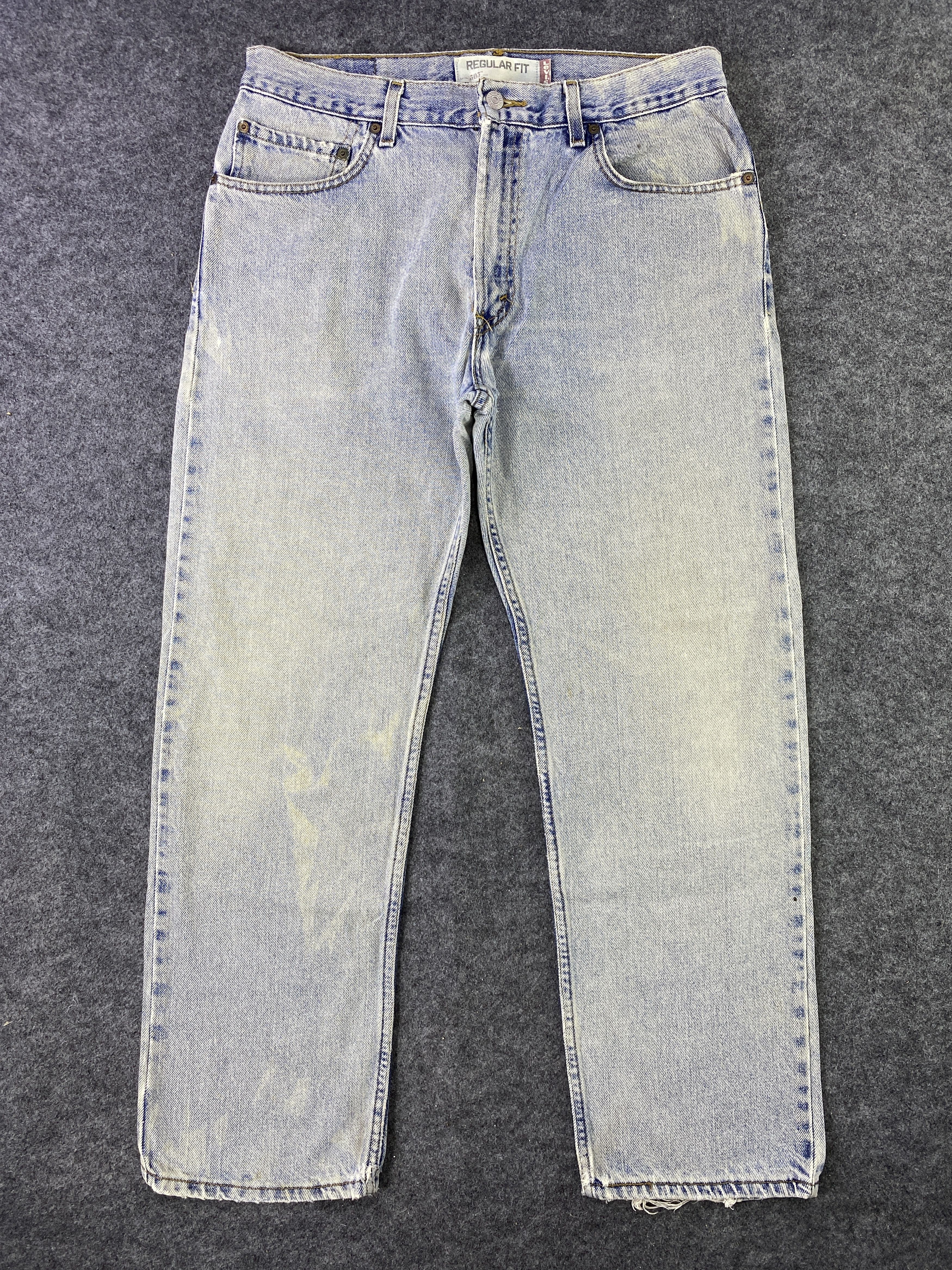 Levi's VINTAGE LEVI'S 505 BLUE WASH JEANS - J894 Size US 34 / EU 50 - 1 Thumbnail