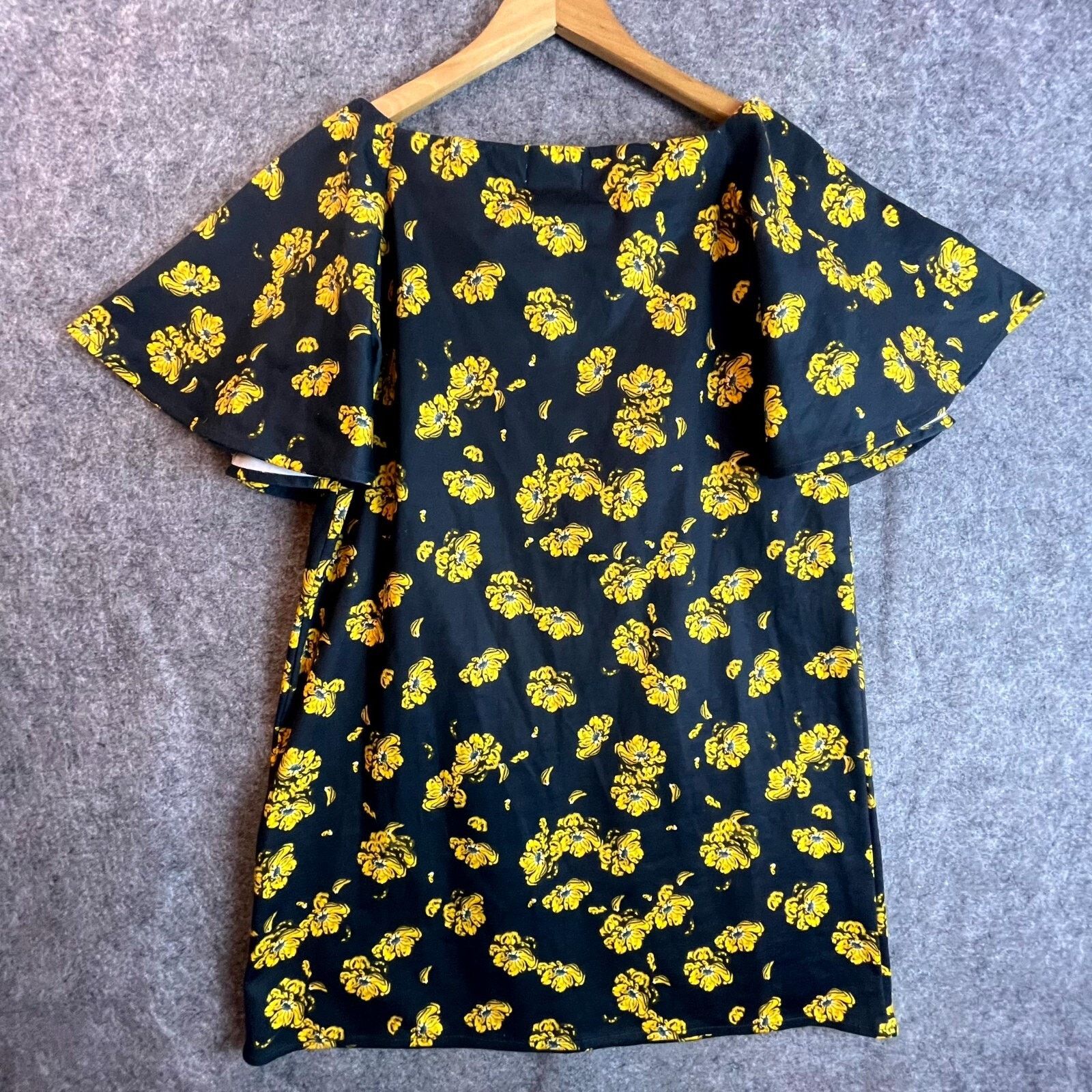 Oak + Fort Oak + Fort Dress Medium Black Yellow Oversized Boxy Maximal Size M / US 6-8 / IT 42-44 - 2 Thumbnail