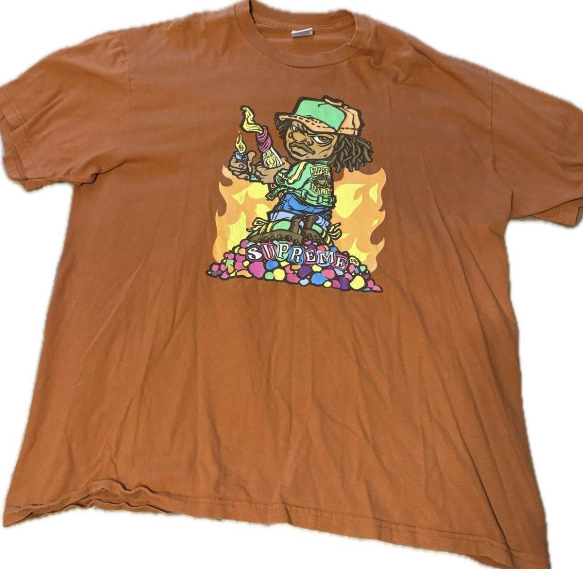Supreme Supreme SS19 Molotov kid tee in rusty orange. Size US XL / EU 56 / 4 - 1 Thumbnail