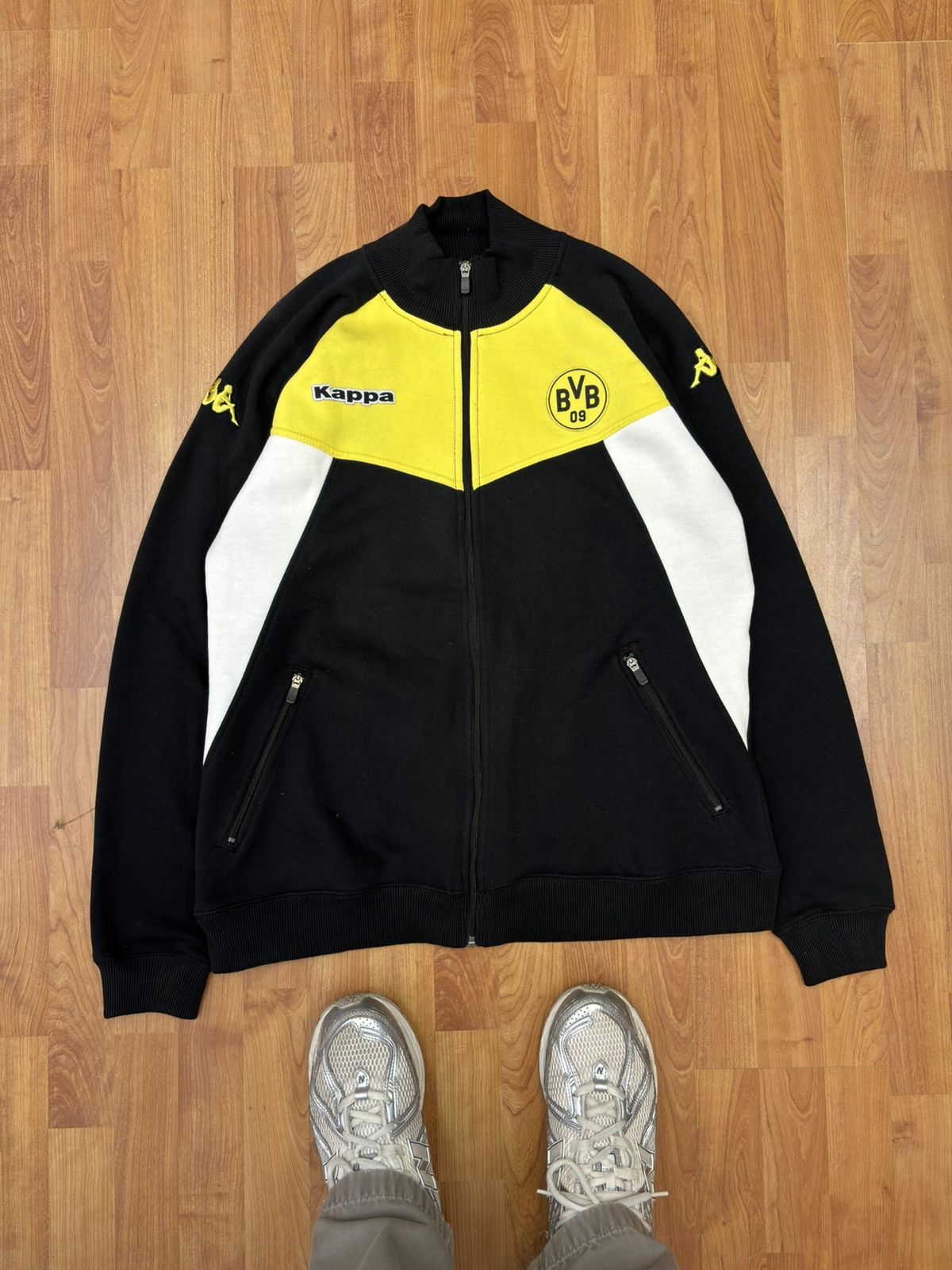 Kappa × Vintage Vintage Kappa Borussia Zipped Track Jacket BVB Dortmund Size US XL / EU 56 / 4 - 1 Thumbnail