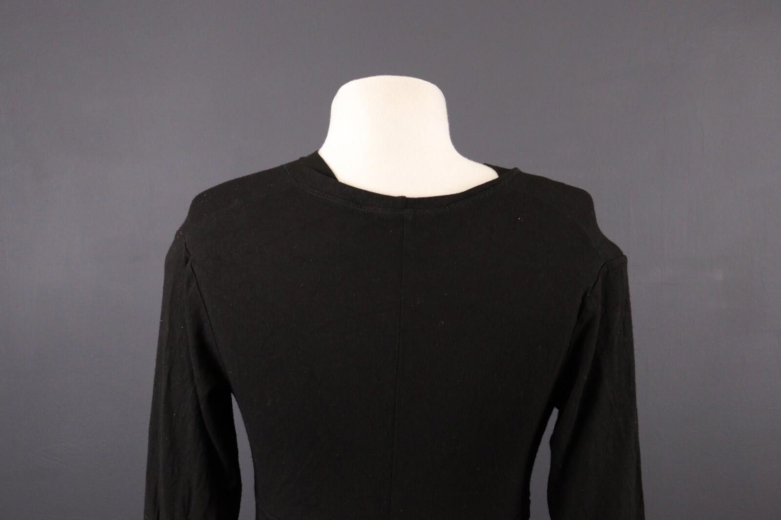 Other Bottega by Elisa Cavaletti Black A-Line Midi Dress Size L Size L / US 10 / IT 46 - 7 Thumbnail