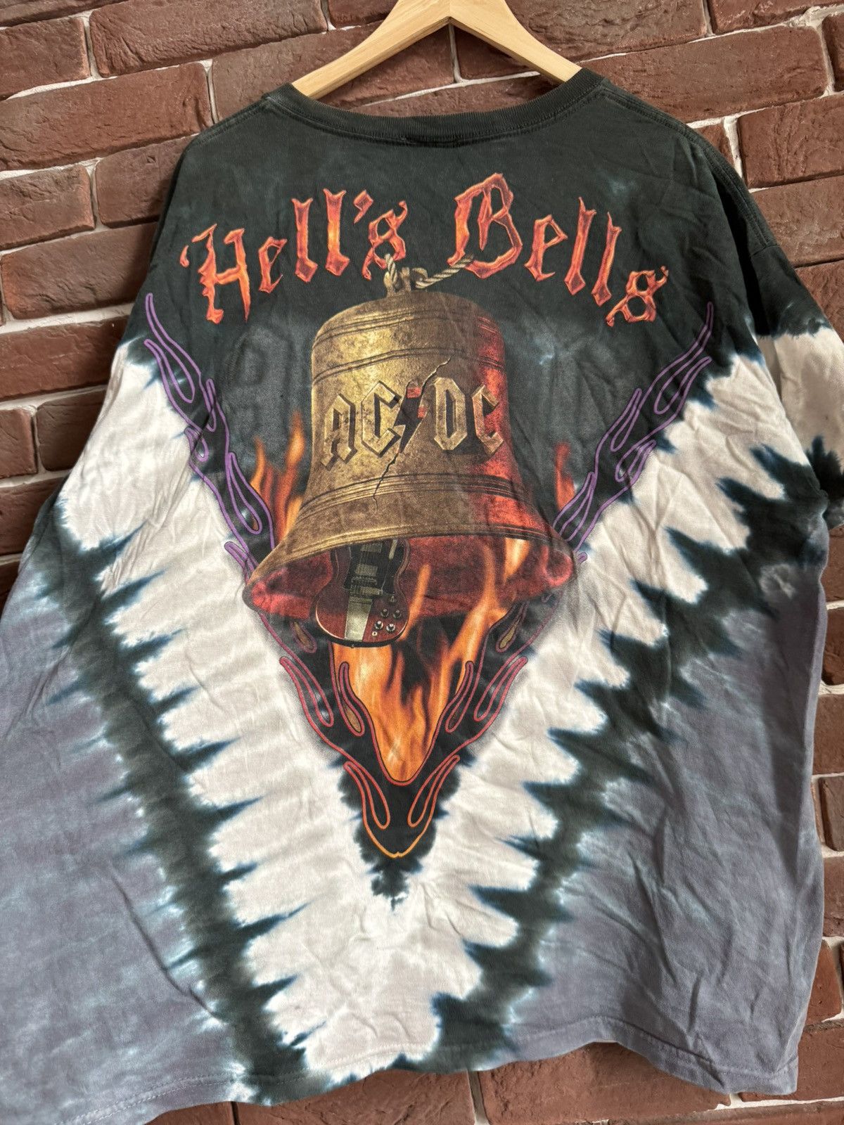 Band Tees 00s AC DC Hells Bells Vintage Metal Rock Tour Band Tee Black Size US XL / EU 56 / 4 - 5 Thumbnail