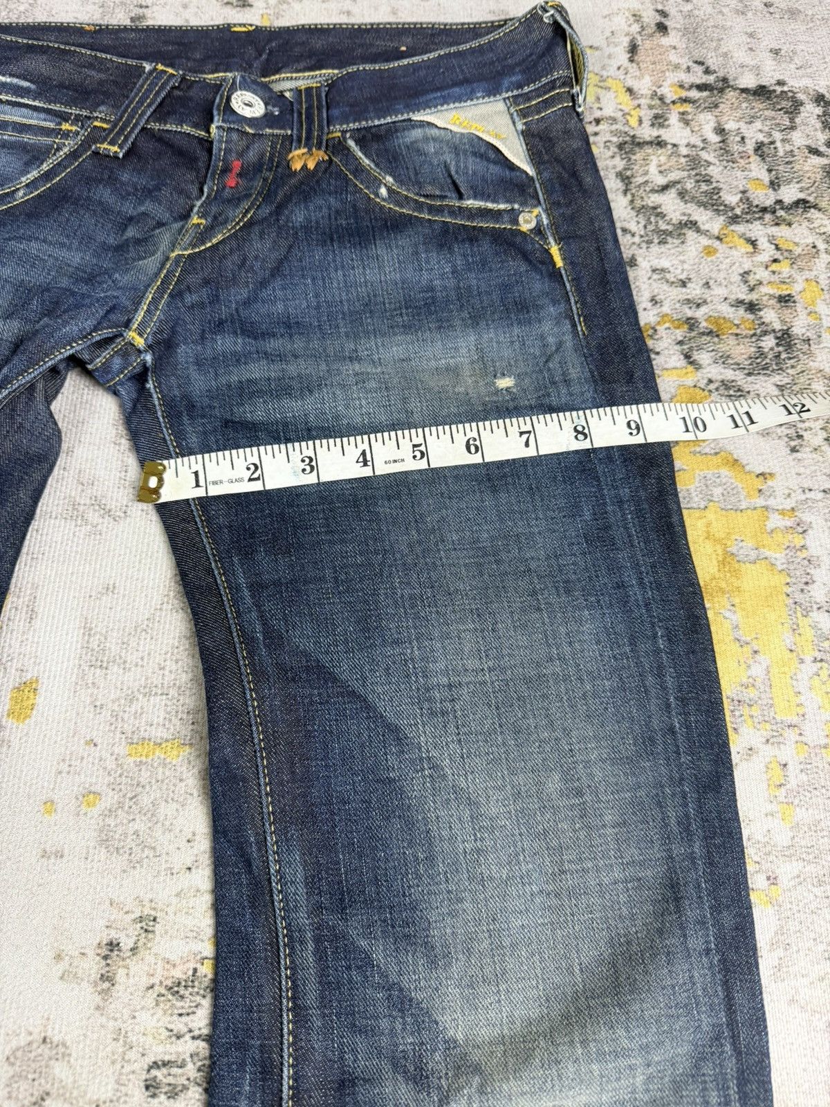 Tornado Mart Vintage 90s Replay Flared Wash Jeans Size US 28 / EU 44 - 10 Thumbnail