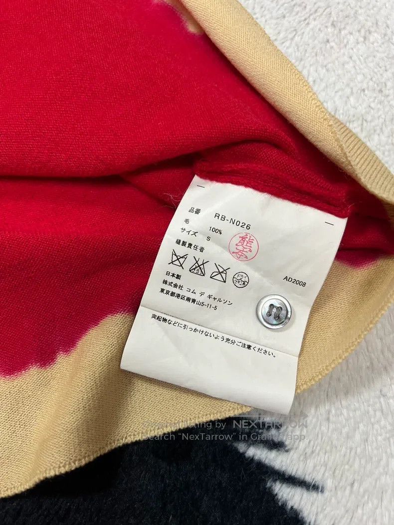 Comme des Garcons Comme Des Garcons Decoloured cardigan top 100% wool Size S / US 4 / IT 40 - 6 Thumbnail