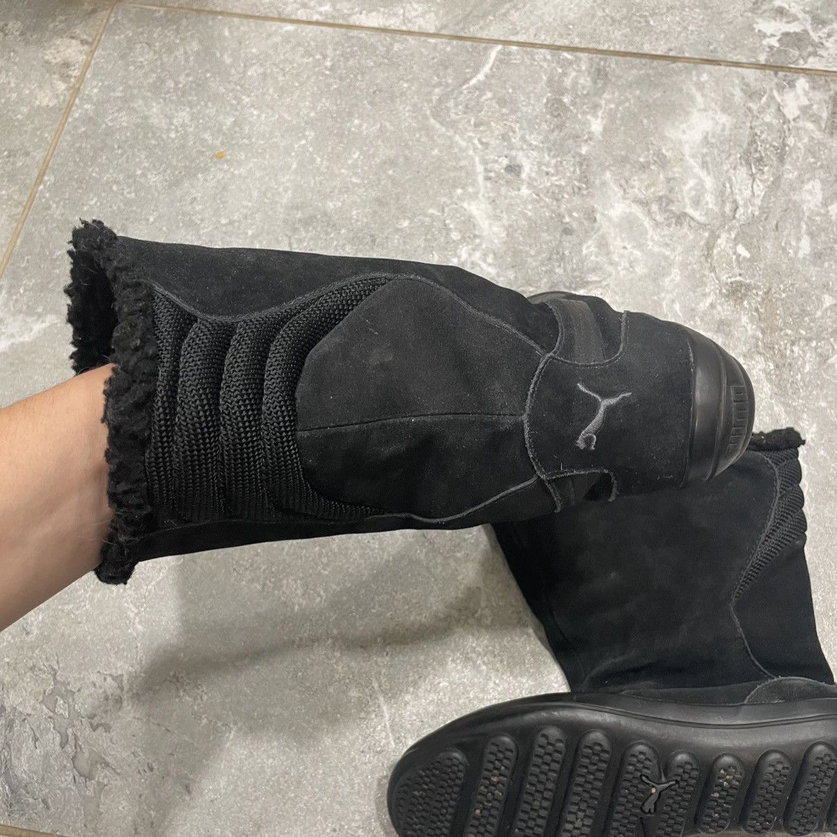 Puma × Vintage Vintage Rare Puma London Trail suede High Black Boots Shoes Size US 7 / IT 37 - 5 Thumbnail