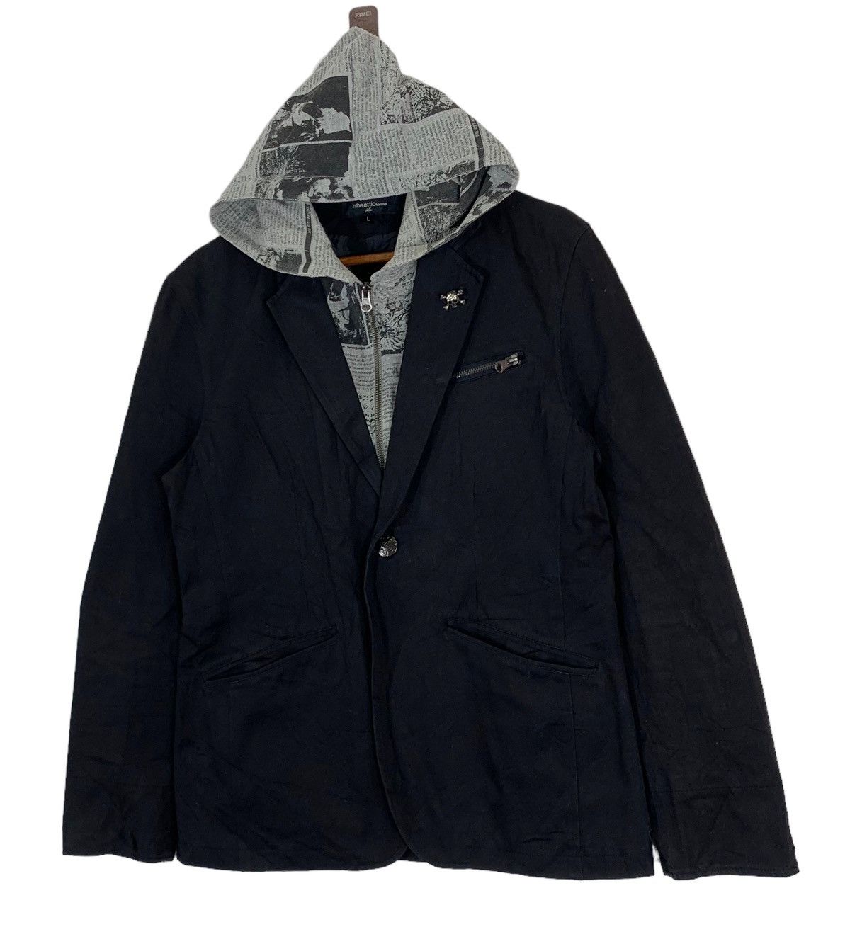 If Six Was Nine × In The Attic × Japanese Brand Vintage In The Attic Make Rapid Progress Skull Hoodie Jacket Size US M / EU 48-50 / 2 - 5 Thumbnail