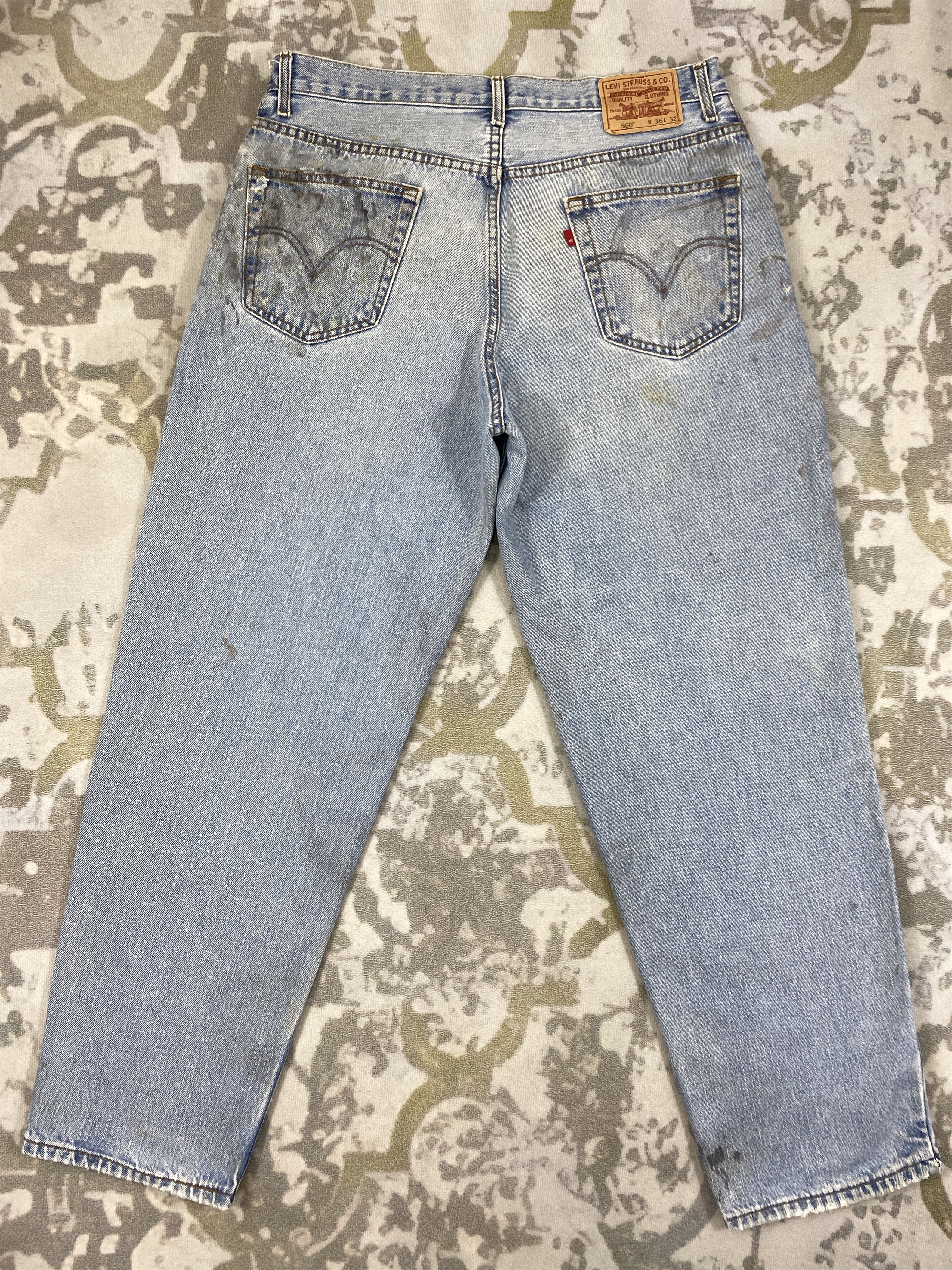 Levi's Dirty Used Blue Vintage Levi's 560 36x31.5 Denim -JN1911 Size US 36 / EU 52 - 2 Thumbnail