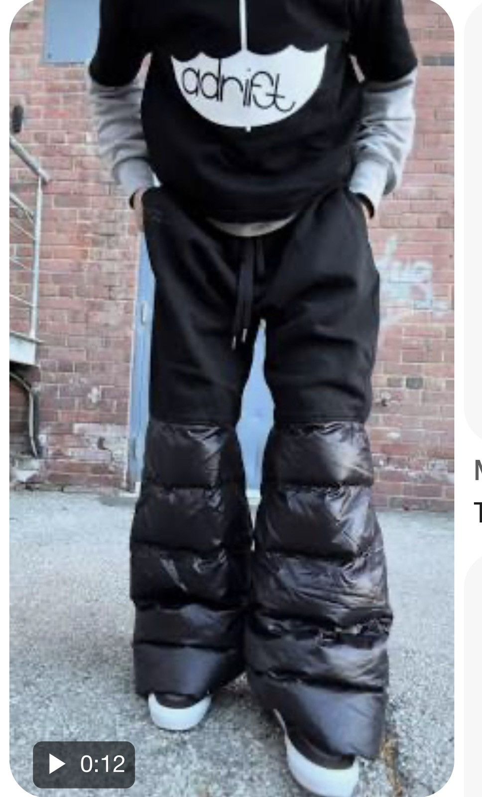 Telfar Puff flare joggers Size US 32 / EU 48 - 1 Thumbnail