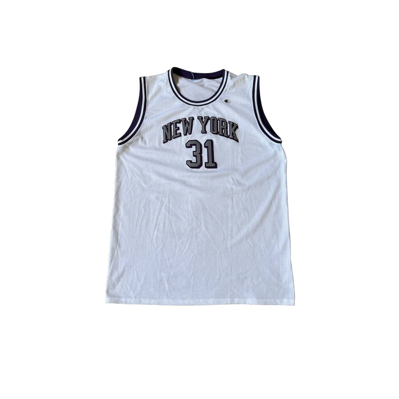 NEW YORK KNICKS #31 CHAMPION RARE BASKETBALL NBA JERSEY L/XL