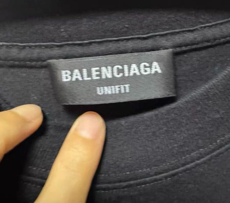 Balenciaga Balenciaga Embroidered slogan crew neck loose short sleeve Size US XS / EU 42 / 0 - 3 Thumbnail