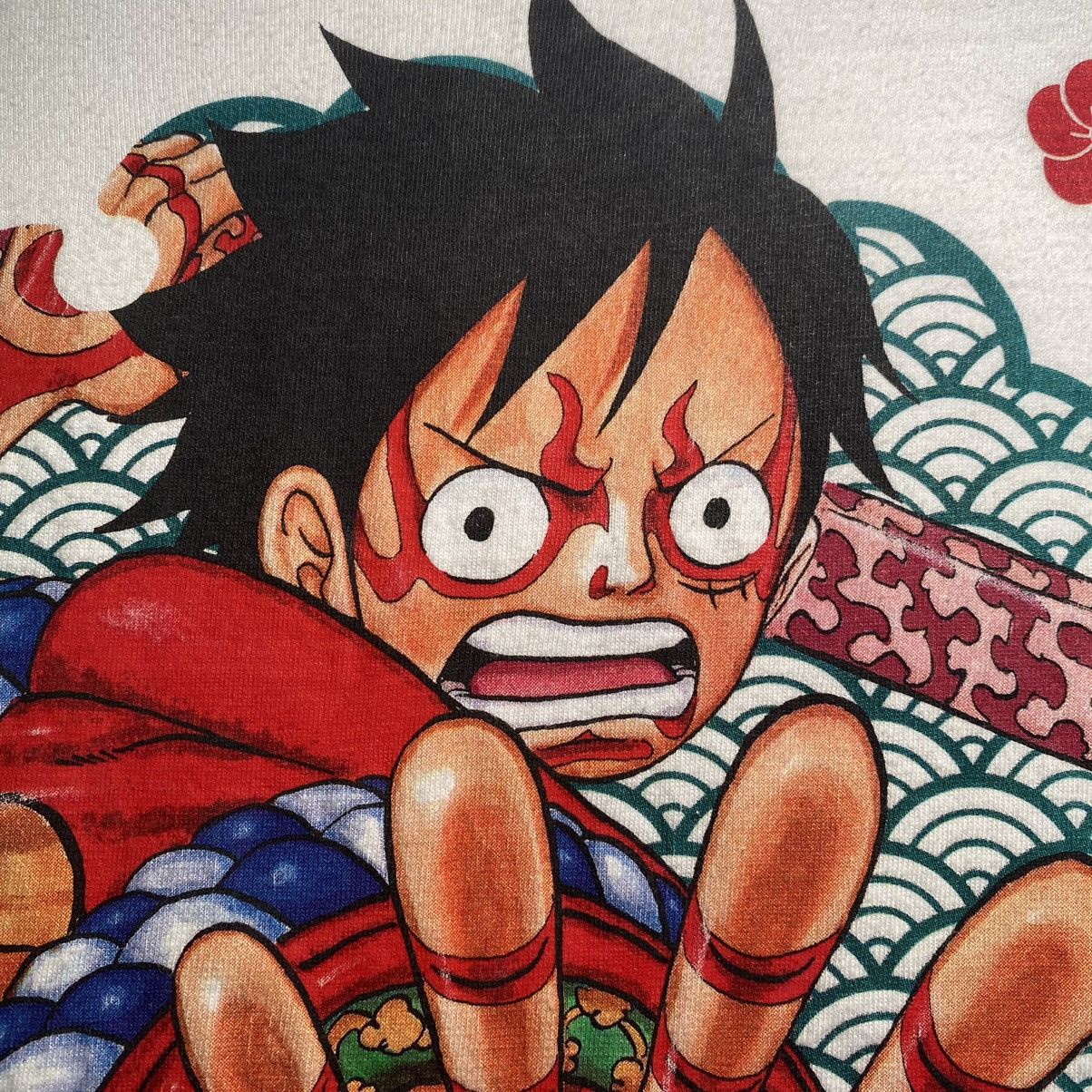 Anime RARE ONE PIECE SUPER KABUKI LUFFY ANIME T SHIRT TOEI Size US M / EU 48-50 / 2 - 8 Thumbnail
