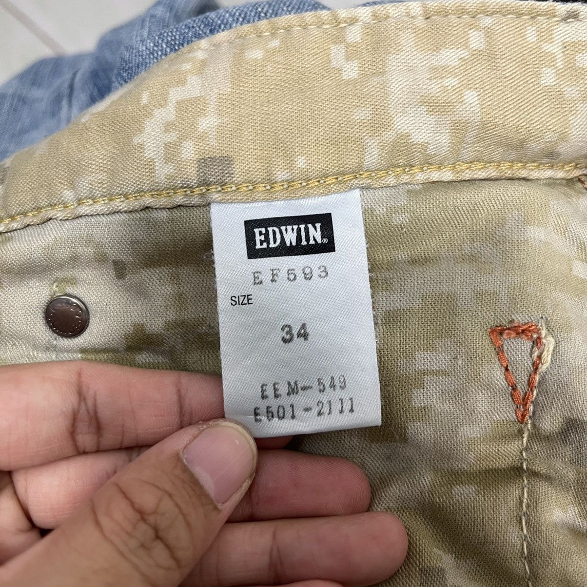 Edwin Vintage Edwin 503 Workwear Denim Jeans Size US 36 / EU 52 - 20 Thumbnail
