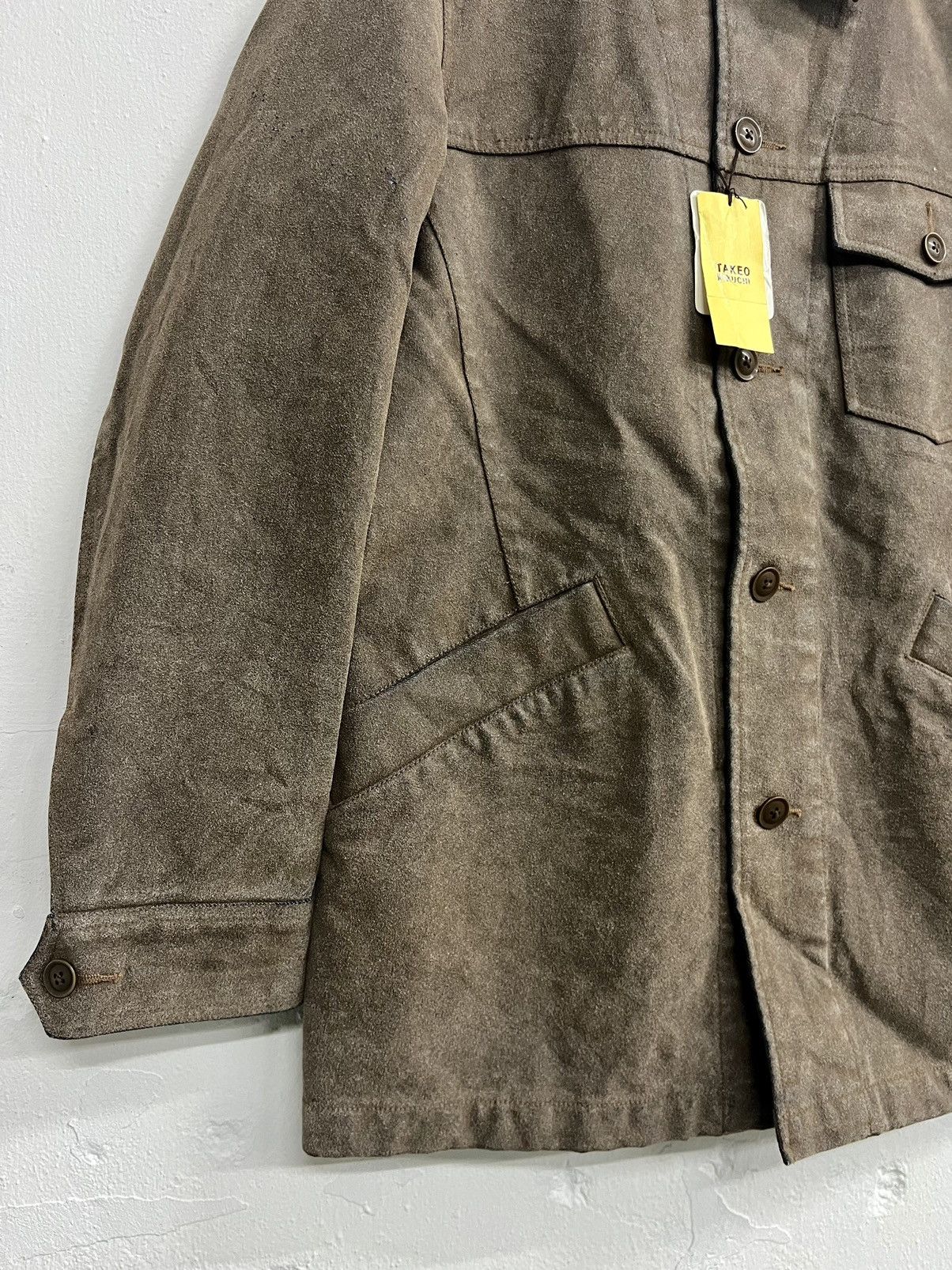 Japanese Brand Japanese Brand Takeo Kikuchi Leather Workwear Jacket Size US M / EU 48-50 / 2 - 3 Thumbnail