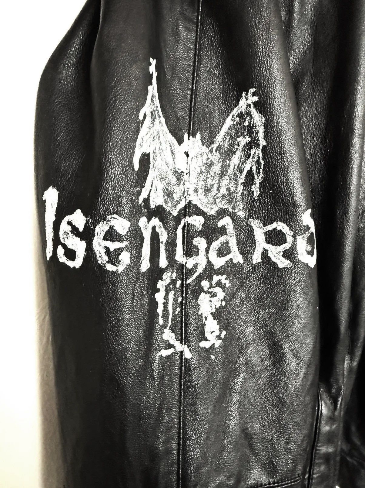Vintage Darkthrone, Isengard & Morbid Leather Jacket Size US XL / EU 56 / 4 - 4 Thumbnail
