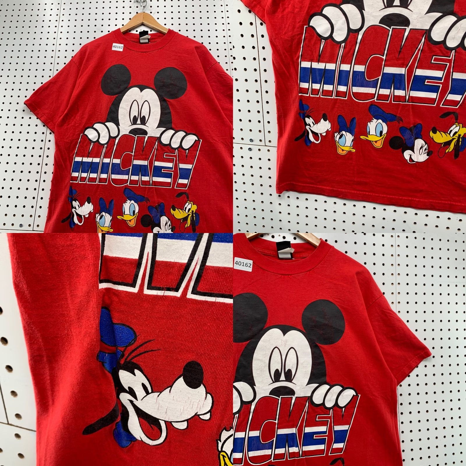 Mickey Unlimited VINTAGE Mickey Unlimited Shirt Mens Large Red 90s Cartoon Crew Neck Short Sleeve Jerry Leigh 22x30.5 Size US M / EU 48-50 / 2 - 8 Thumbnail