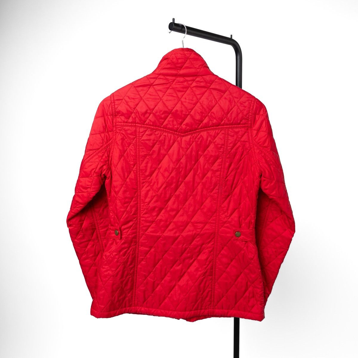 Barbour Barbour Womens Morris Utility Quilted Jacket Red Diamond Size S / US 4 / IT 40 - 2 Thumbnail