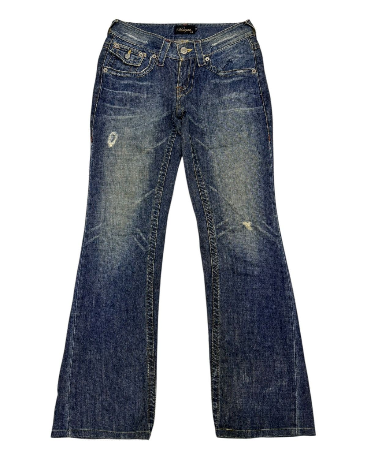 Tornado Mart FLARE TWISTED🔥VANQUISH CLAWMARK FLARED DENIM JEANS Size US 28 / EU 44 - 7 Thumbnail