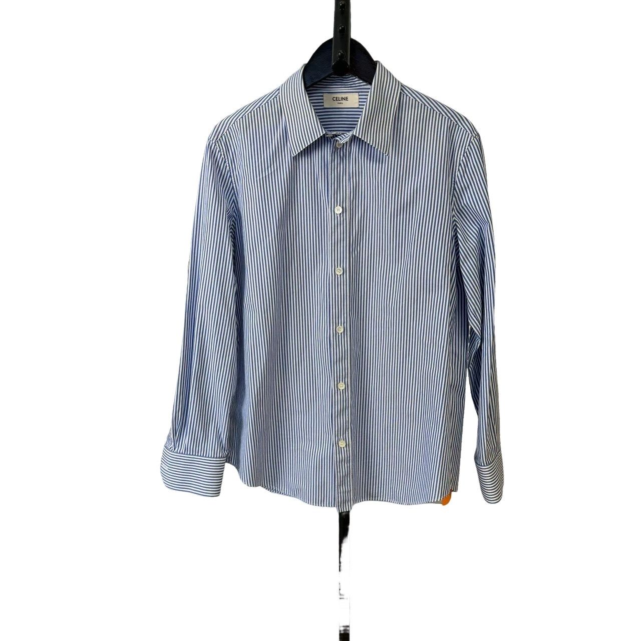 Celine Celine Striped Button-Up Shirt Size M Size US M / EU 48-50 / 2 - 1 Thumbnail