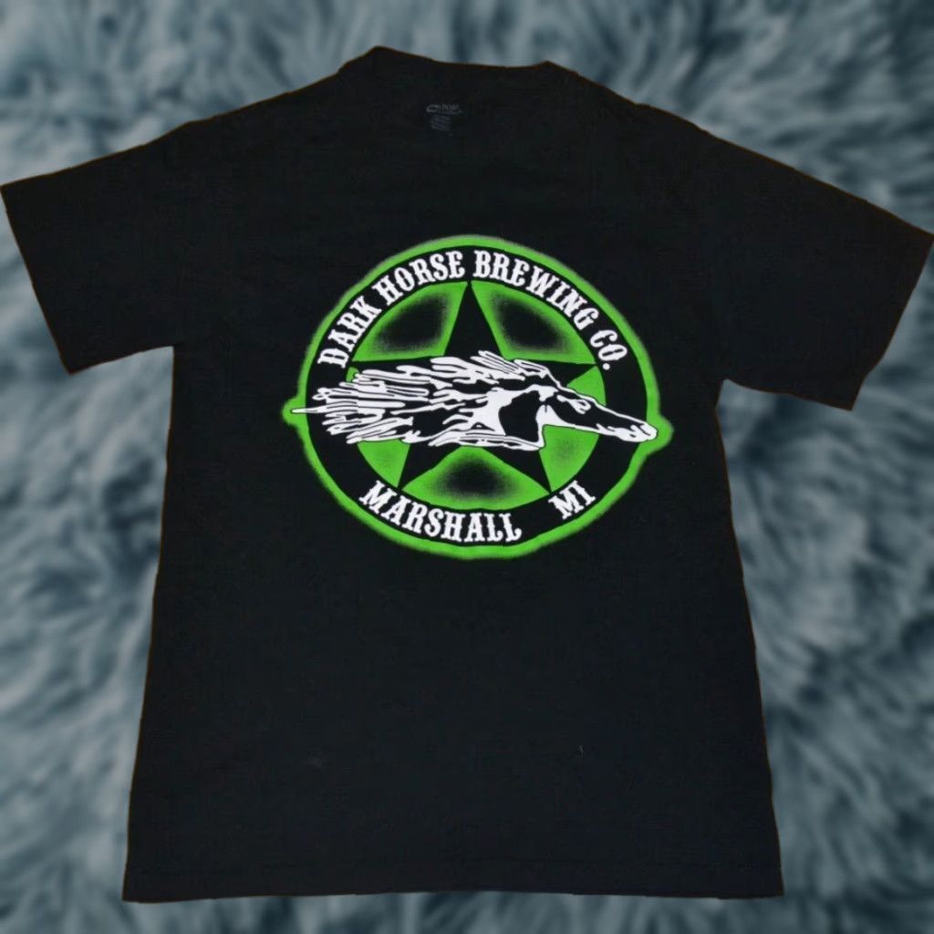 Port & Company Dark Horse Brewing Porter T Shirt Adult S Black Graphic Tee Beer Logo Port & Company Mens Short Sleeve 100% Cotton Size US S / EU 44-46 / 1 - 1 Thumbnail
