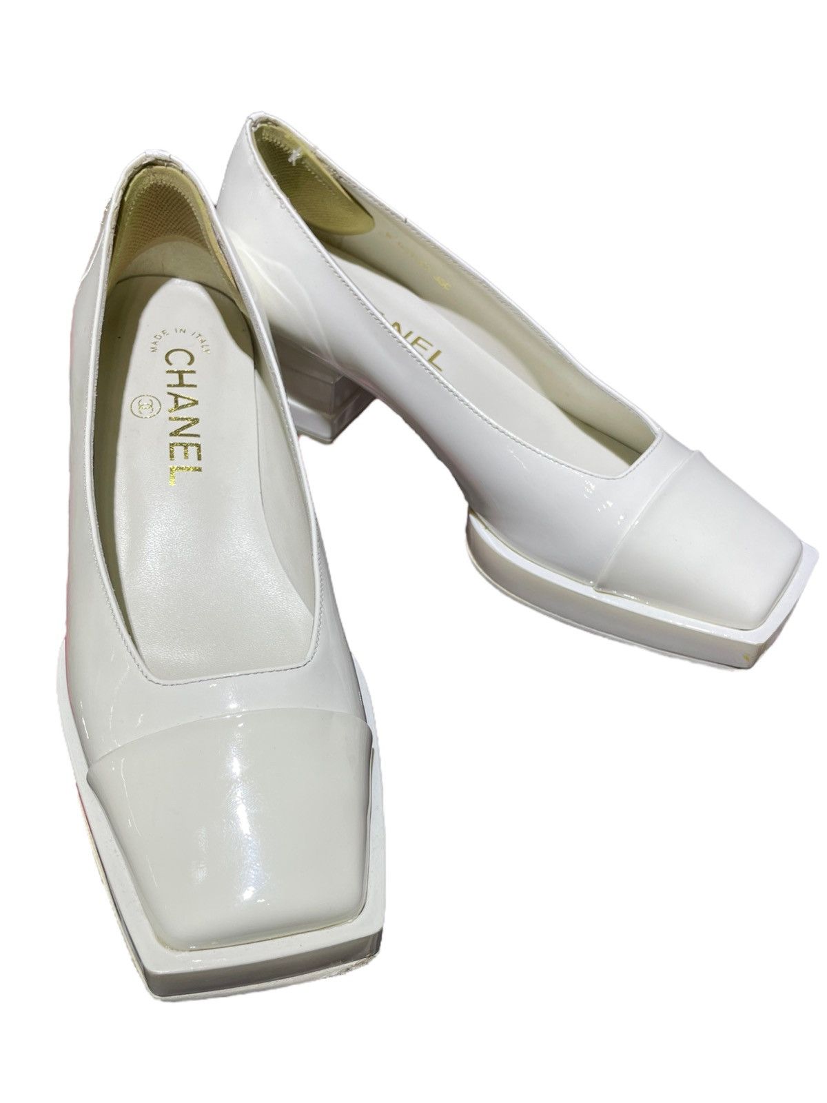 Chanel Chanel Square Toe Heels - No Box Size US 5 / IT 35 - 4 Thumbnail